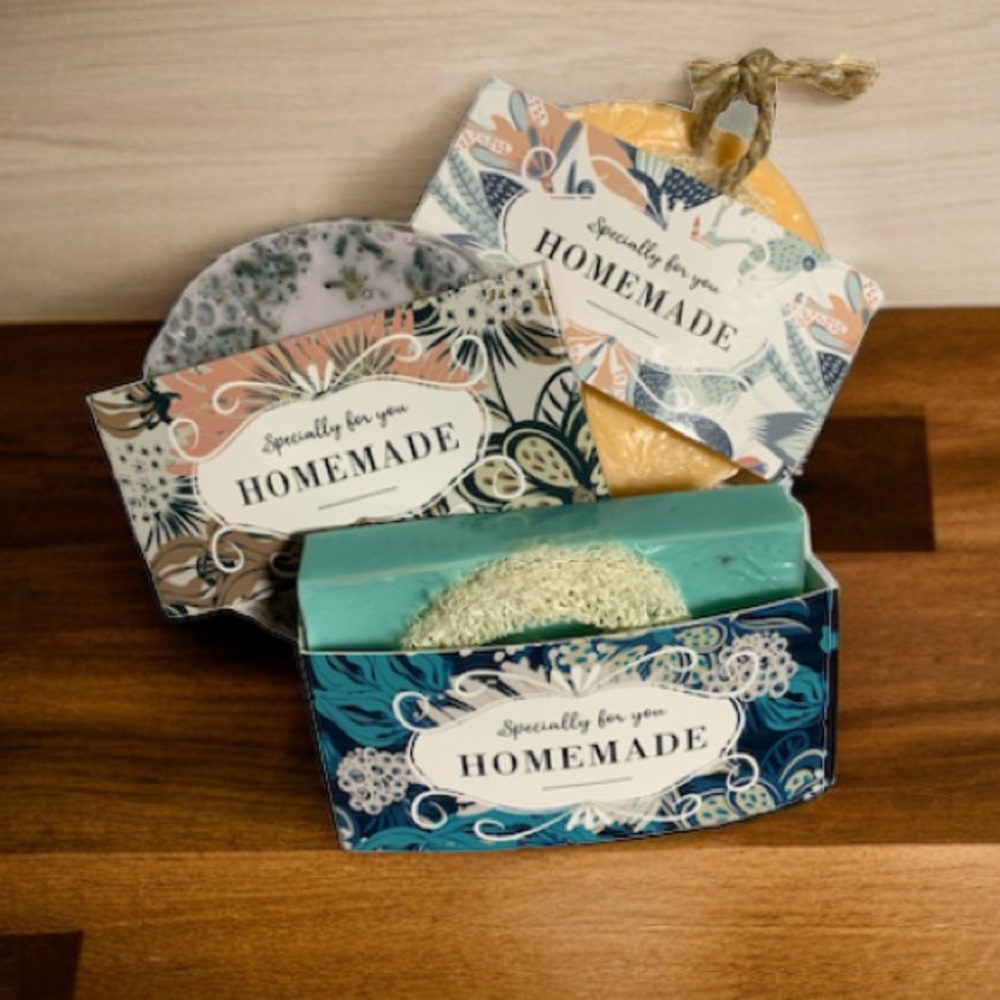 HAND CRAFTED 3 Shea Butter Soaps -Orange Creamsicle, Lavender & JuJube V…